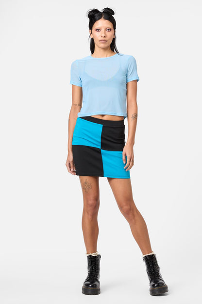 Dangerfield - Maritime Mesh Top - sky-blue