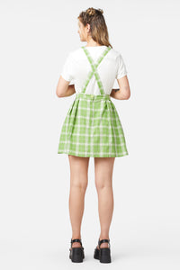Dangerfield - Dazed Tartan Pleat Pinny - green