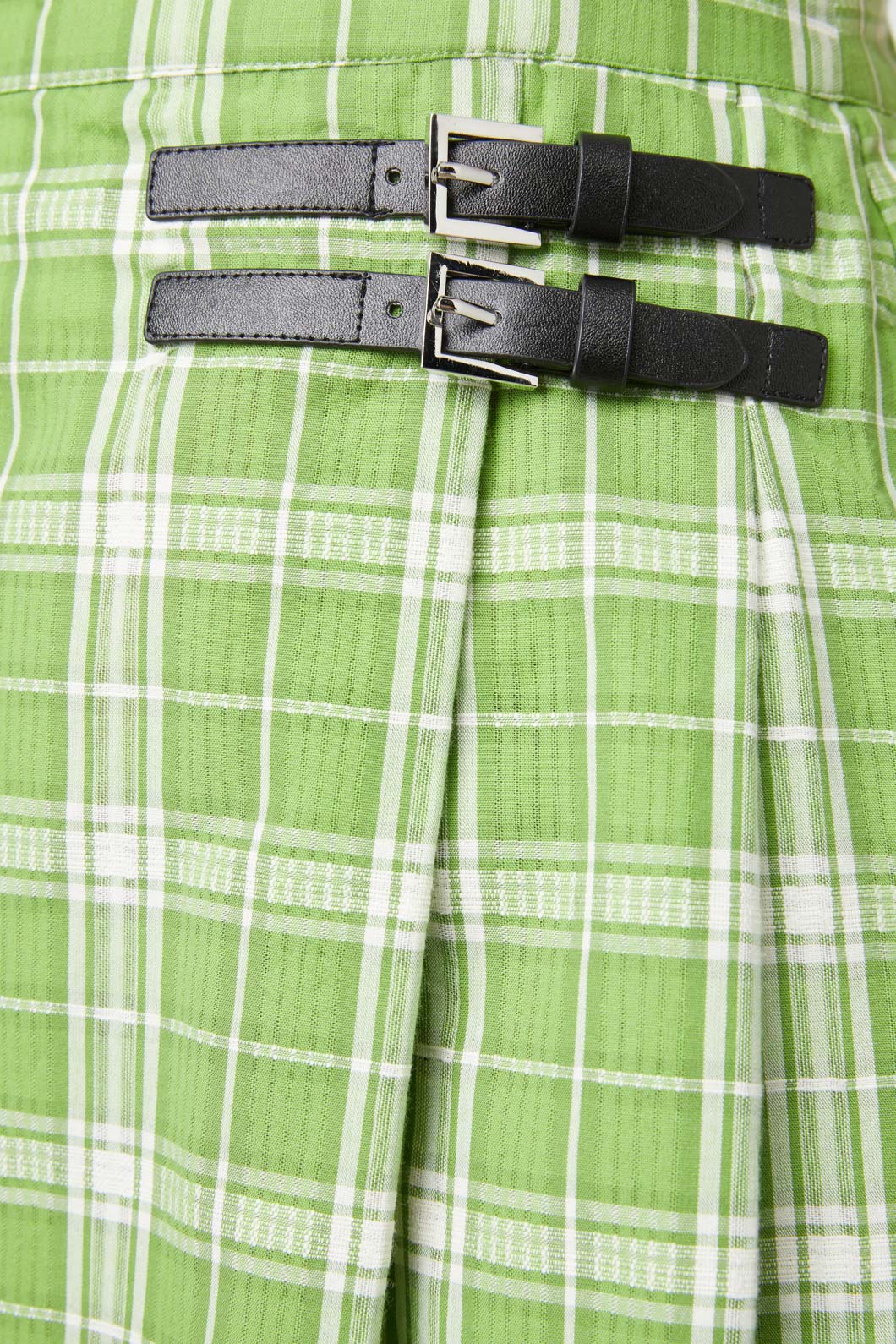 Dangerfield - Dazed Tartan Pleat Pinny - green