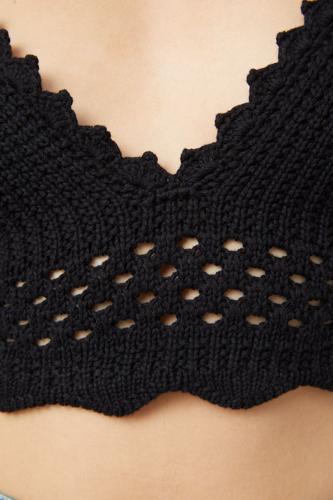 Dangerfield - Farrah Crochet Bralette - black
