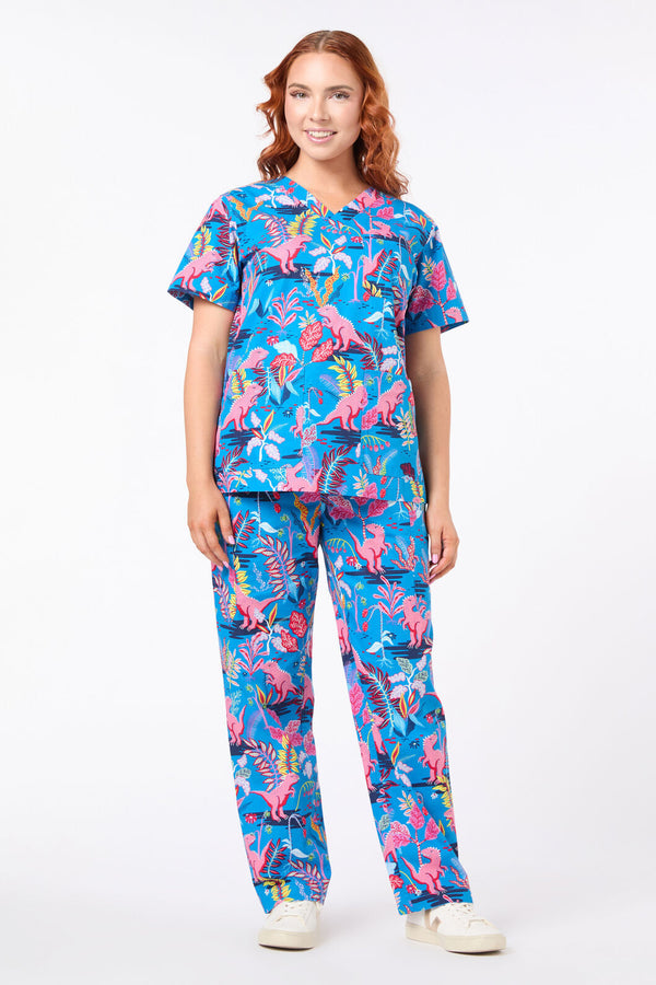 Scrubs With Love - Dino Forest Scrub set - multi
