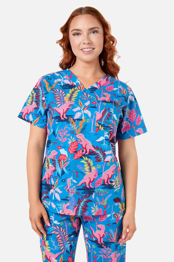 Scrubs With Love - Dino Forest Scrub set - multi
