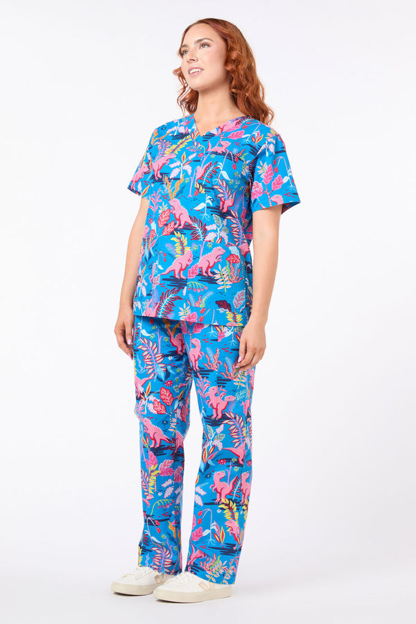 Scrubs With Love - Dino Forest Scrub set - multi