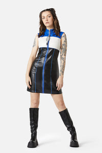 Dangerfield - Chunky Zip Pu Dress - multi