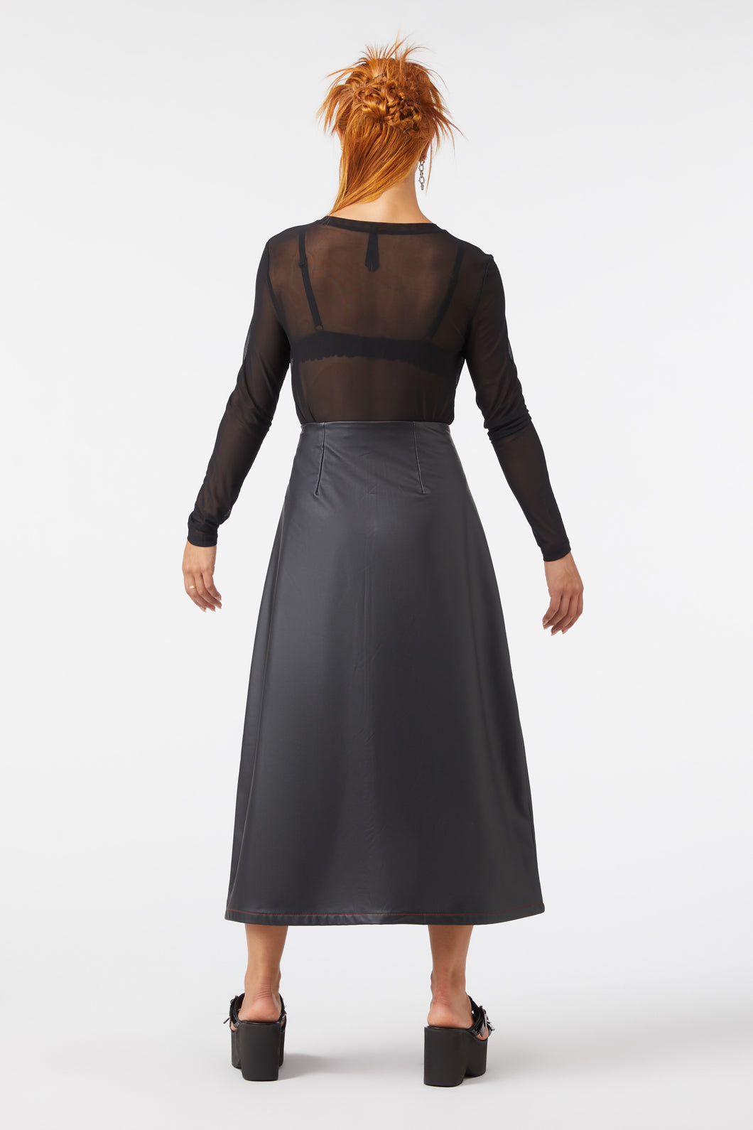 Dangerfield - Queens Soldier Pu Skirt - black