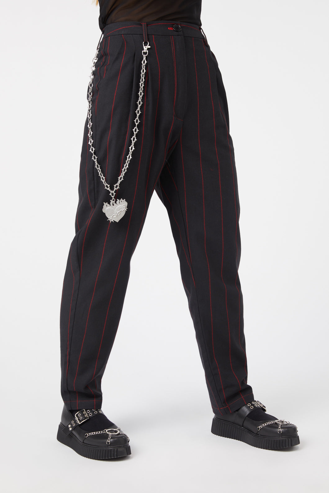 Dangerfield - Impossible Things Pin Stripe Pant - black