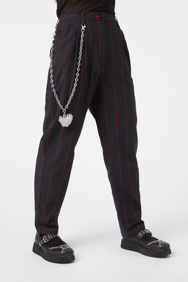 Dangerfield - Impossible Things Pin Stripe Pant - black