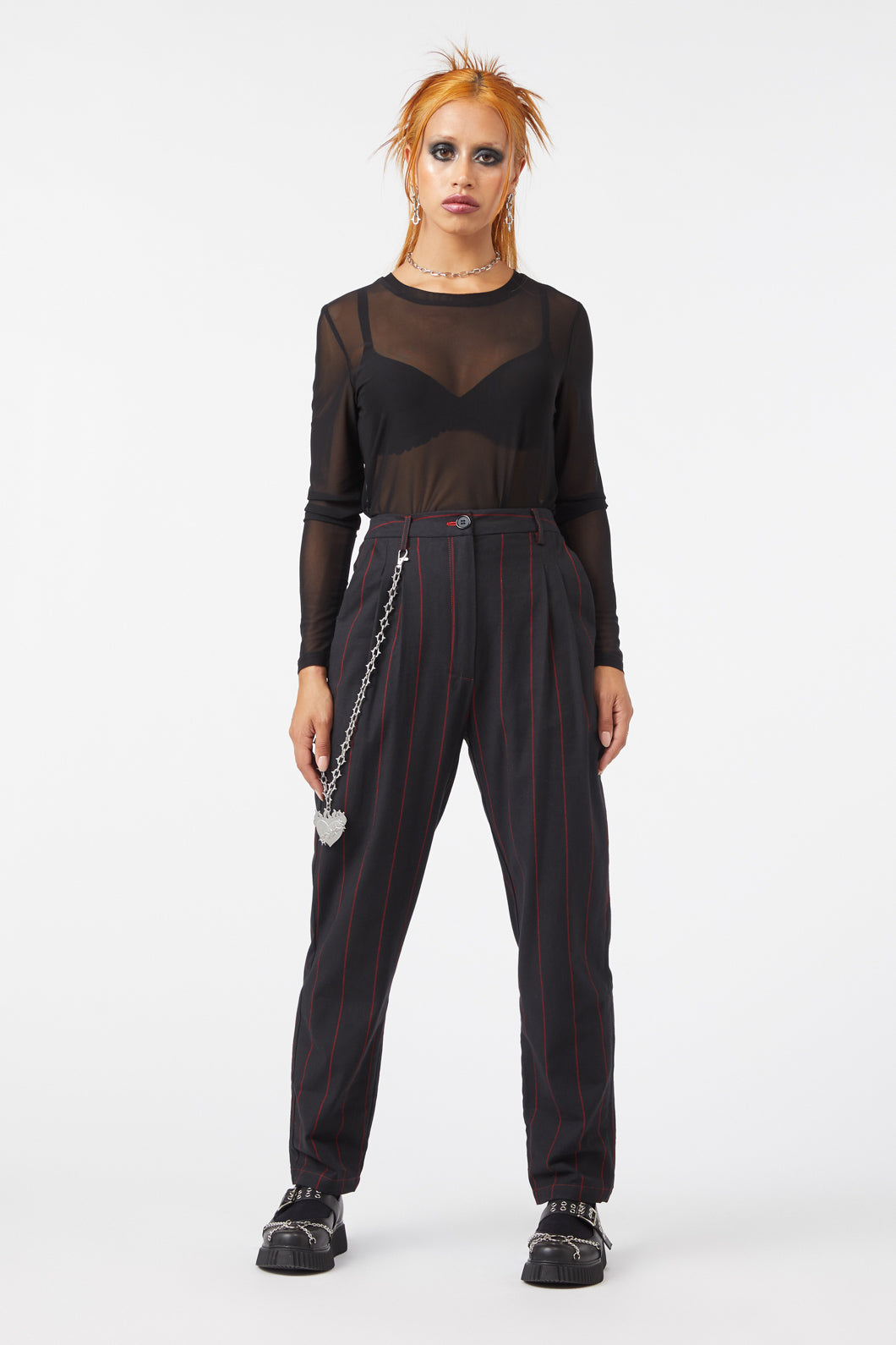 Dangerfield - Impossible Things Pin Stripe Pant - black