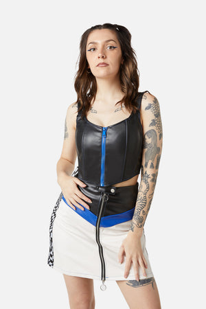 Dangerfield - Starting Line Pu Corset - black
