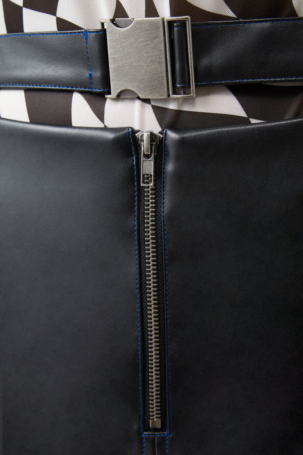 Dangerfield - Slicks Pu Belt Skirt - black