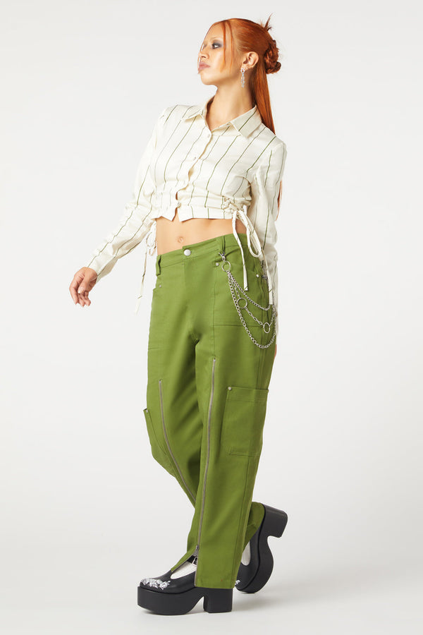 Dangerfield - Impossible Things Lace Up Blou - cream