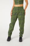 Dangerfield - Meadow Tartan Pants - olive