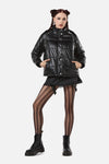Dangerfield - Radioactive Raver Puffer Jacket - black