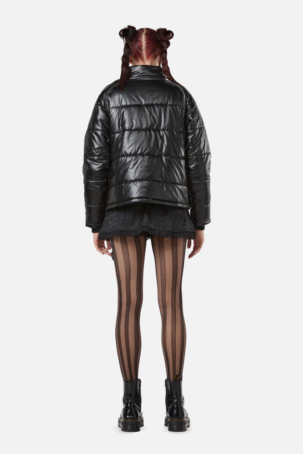 Dangerfield - Radioactive Raver Puffer Jacket - black