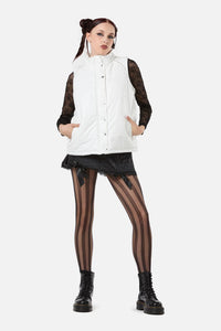 Dangerfield - Radioactive Raver Puffer Jacket - white