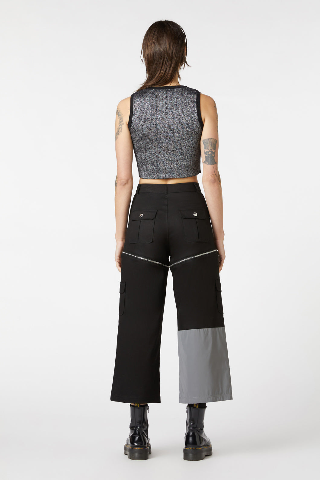 Dangerfield - Radioactive Raver Vest Top - black-silver