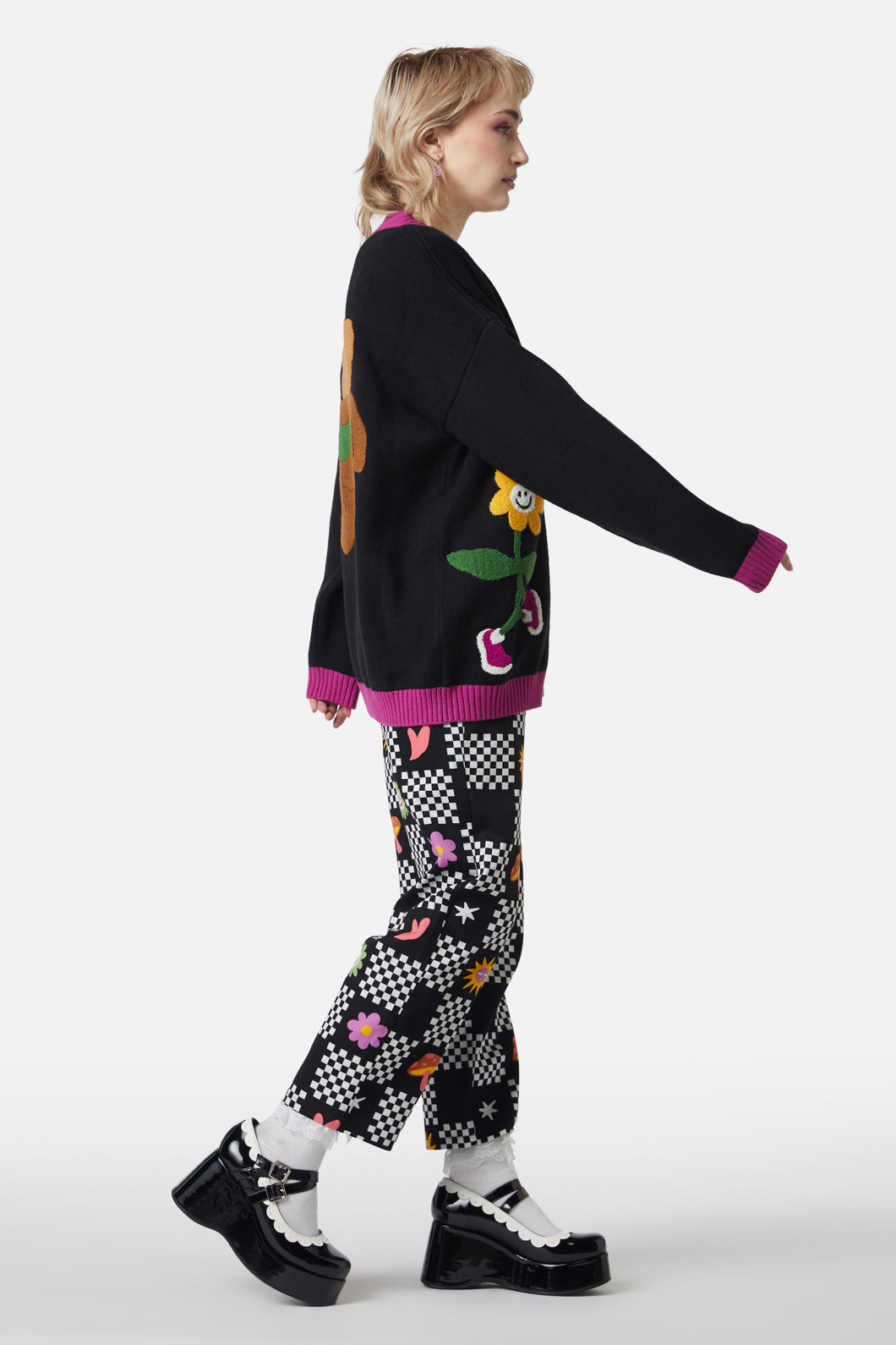 Dangerfield - Becoming Friends Fluffy Cardi - black