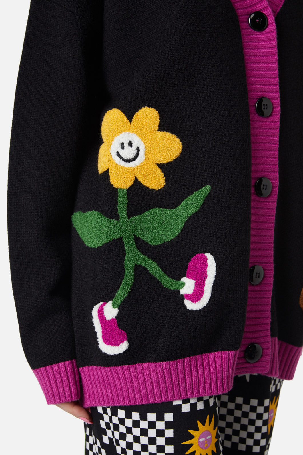 Dangerfield - Becoming Friends Fluffy Cardi - black