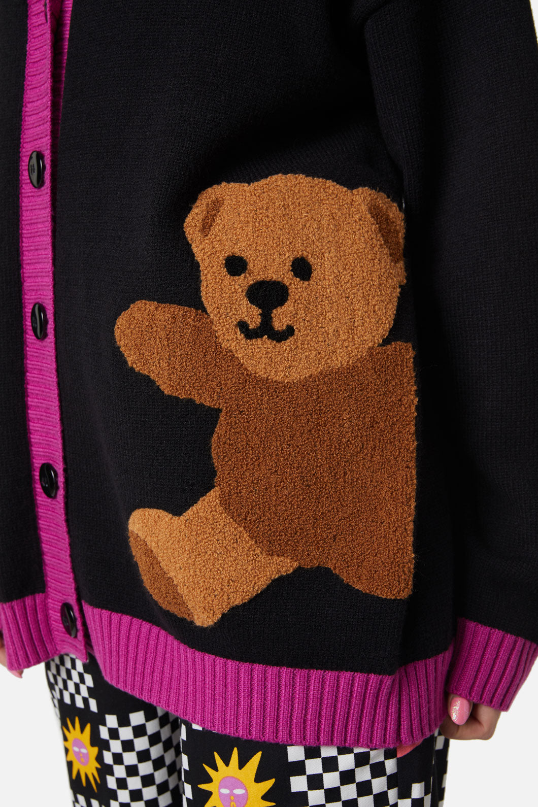 Dangerfield - Becoming Friends Fluffy Cardi - black