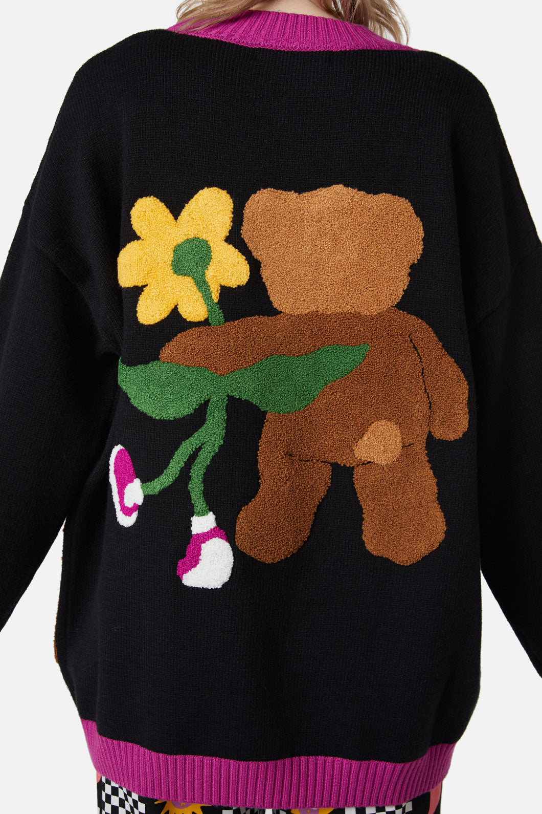 Dangerfield - Becoming Friends Fluffy Cardi - black