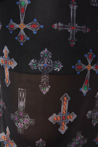 Dangerfield - Curve Hope Had Died Mesh Dress - black