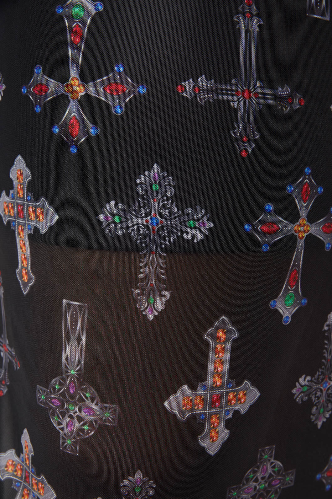 Dangerfield - Curve Hope Had Died Mesh Dress - black