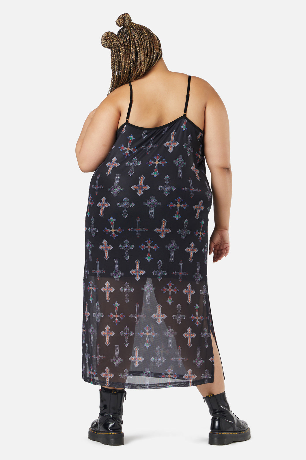 Dangerfield - Curve Hope Had Died Mesh Dress - black