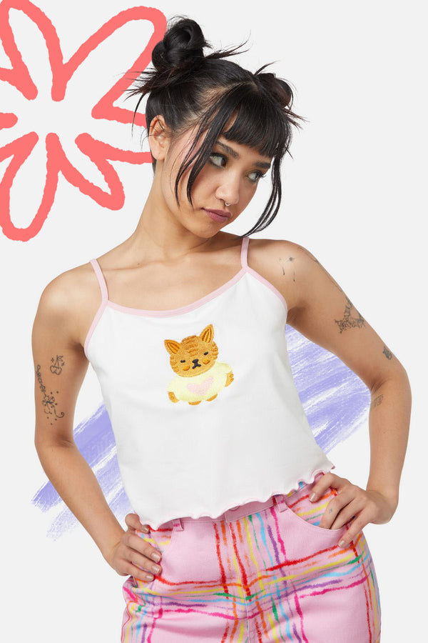 Dangerfield - Hottest B Kewtie Singlet - white