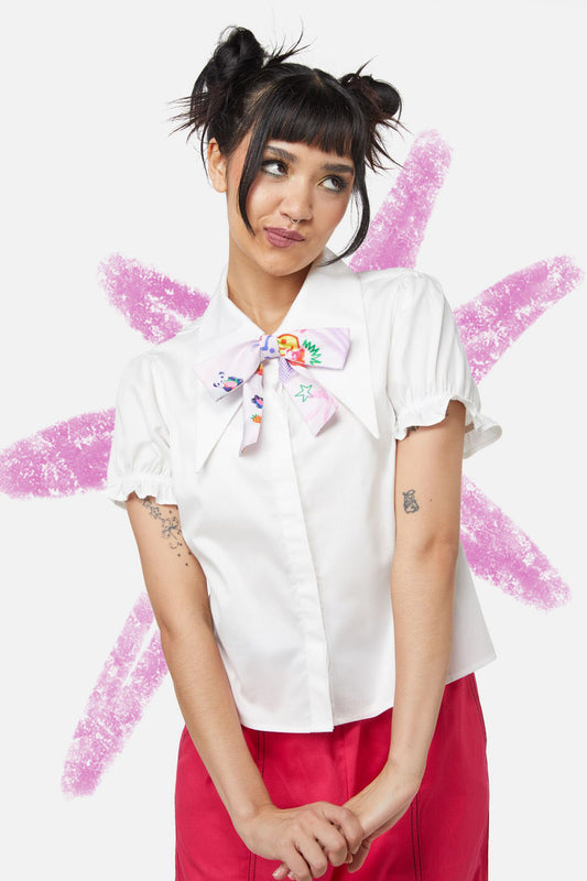 Dangerfield - Zero Concentration Bow Top - white
