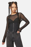 Dangerfield - Field Work Utility Underbust Corset - black