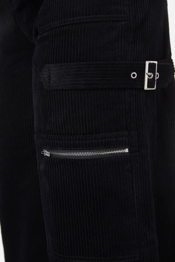Dangerfield - Dolly Cord Wide Leg Cargo - black