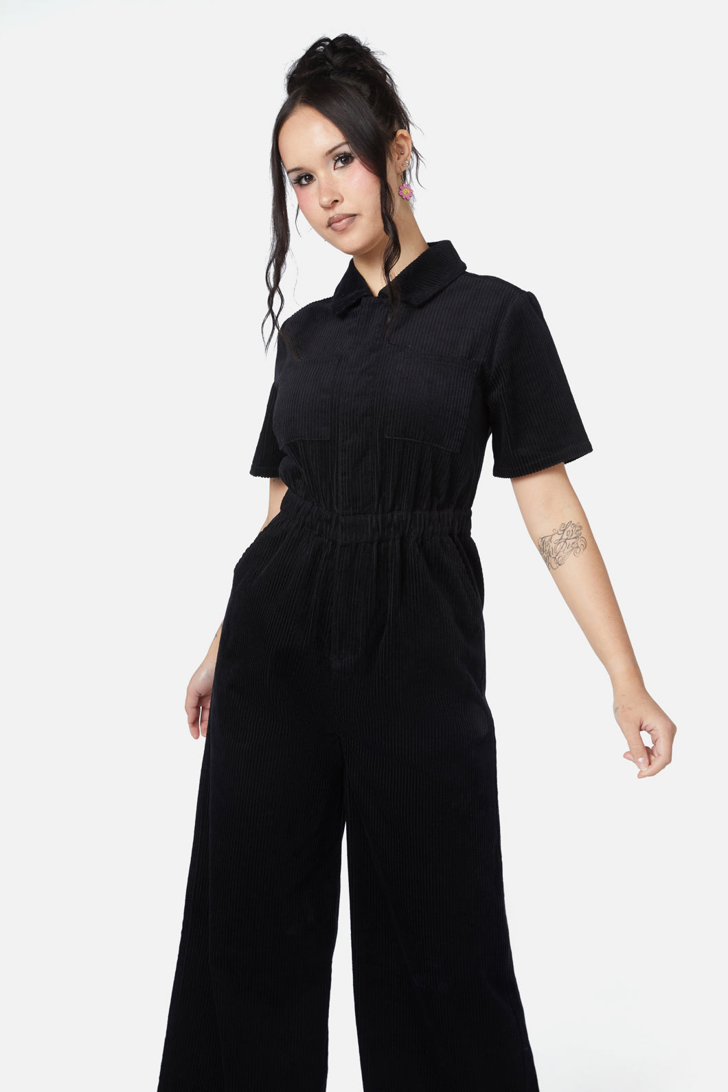 Dangerfield - Dolly Cord Boilersuit - black