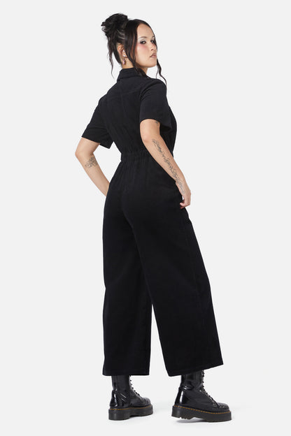Dangerfield - Dolly Cord Boilersuit - black