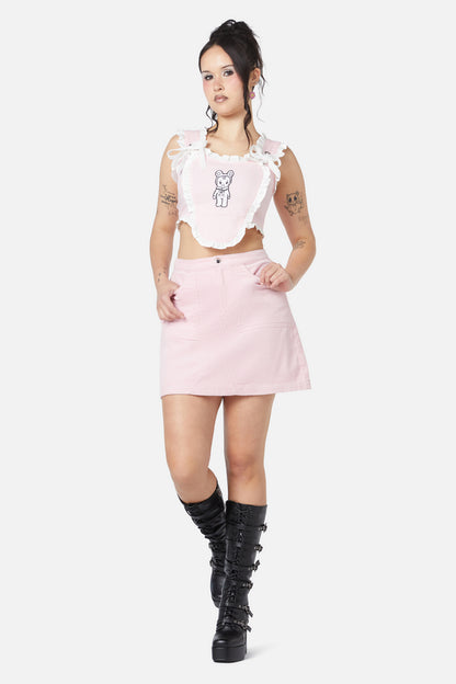 Dangerfield - Bebe Ruffle Corset - pink