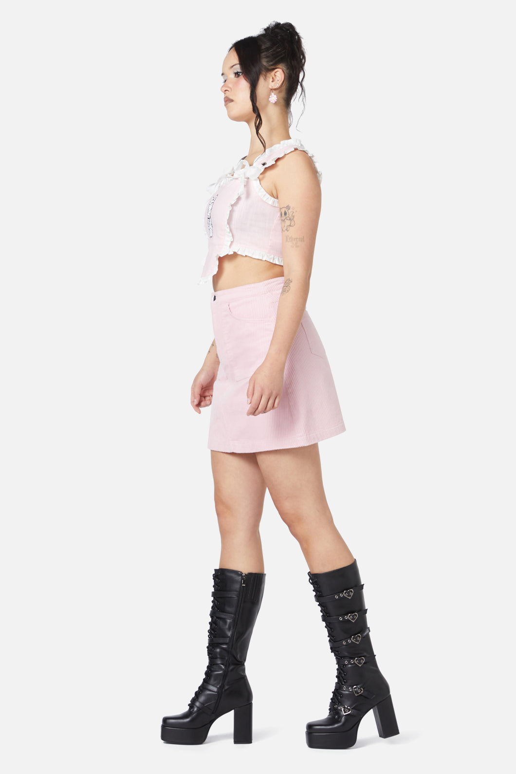 Dangerfield - Bebe Ruffle Corset - pink