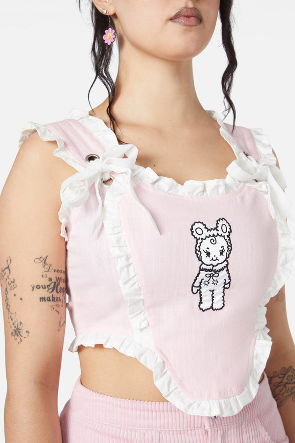 Dangerfield - Bebe Ruffle Corset - pink