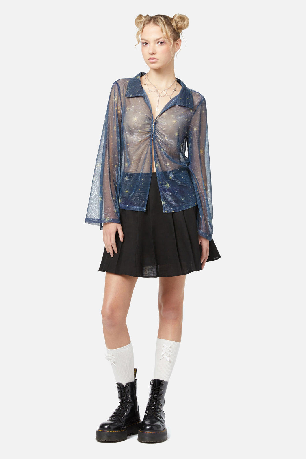 Dangerfield - Starlight Blouse - navy
