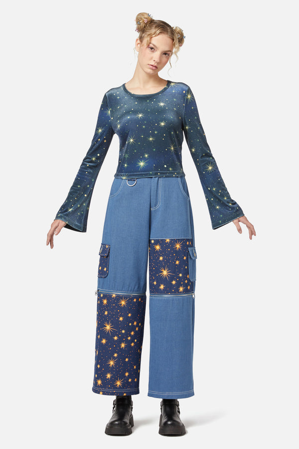 Dangerfield - Starlight Top - navy
