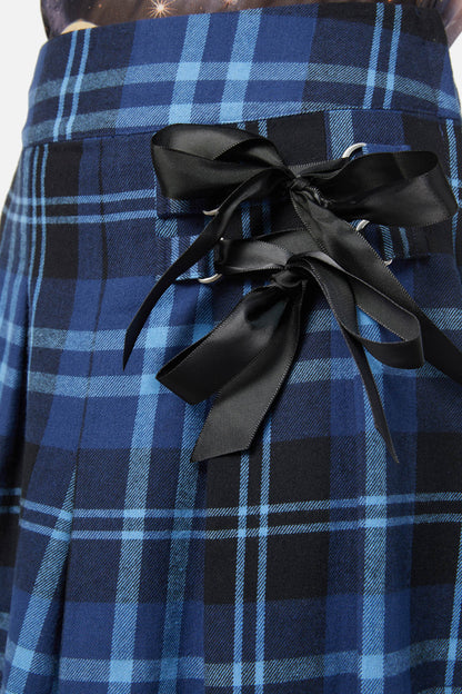 Dangerfield - Moonlit Tartan Skort - navy