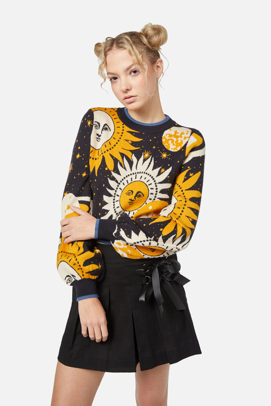 Dangerfield - Moonlit Knit Jumper - navy