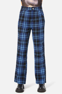 Dangerfield - Moonlit Tartan Pant - navy