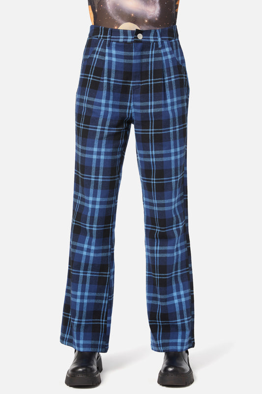 Dangerfield - Moonlit Tartan Pant - navy