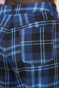 Dangerfield - Moonlit Tartan Pant - navy