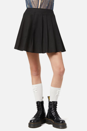 Dangerfield - Basic Starlight Pleated Skirt - black