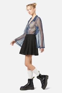 Dangerfield - Basic Starlight Pleated Skirt - black