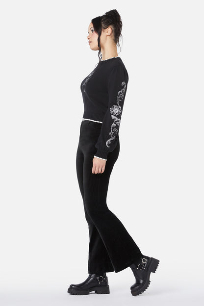 Dangerfield - Still Life Cameo Knit - black