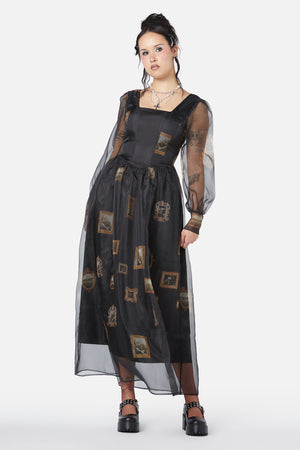 Dangerfield - Requiem Frame Organza Dress - black