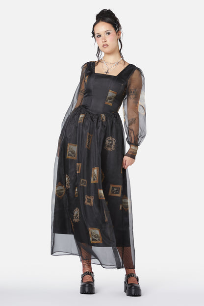 Dangerfield - Requiem Frame Organza Dress - black