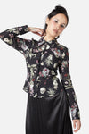 Dangerfield - Memento Mori Printed Blouse - black