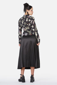 Dangerfield - Memento Mori Printed Blouse - black
